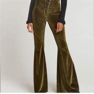 Cam Cam Lace Up Bells ~ Velvet Rib Pine